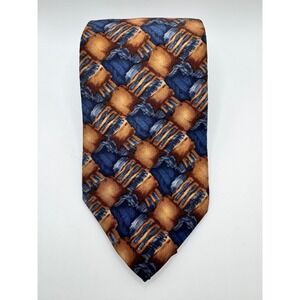 War Collection Seven J Garcia Silk Necktie Abstract Pattern Mens‎ Tie